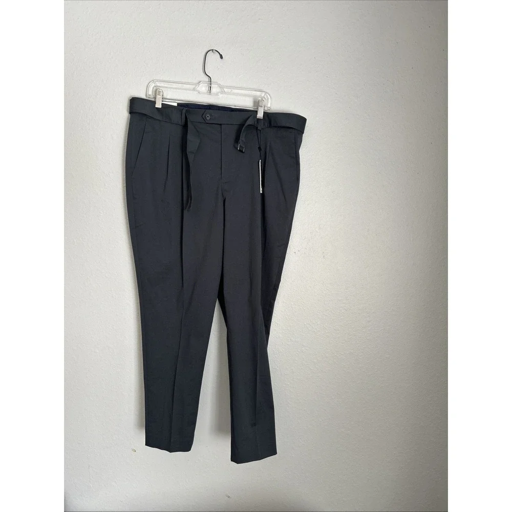 Express‎ Mens Gray Slim Fit 4 Way Hyper Stretch Dress Pants 38x32 NWT